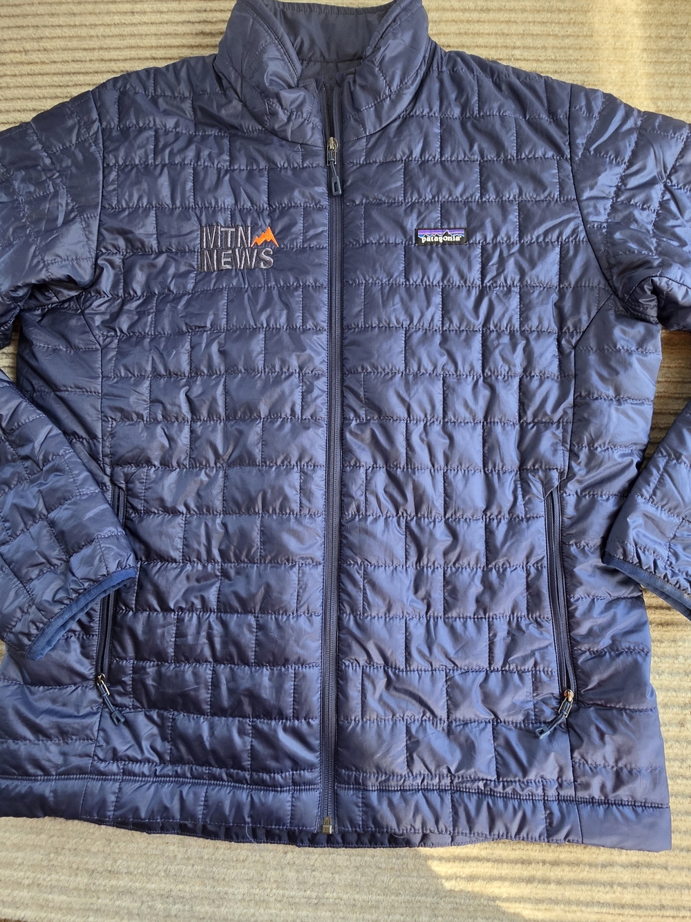 Patagonia Kids Dark Blue Quilted Puffer Jacket